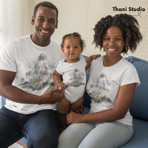 Camiseta Se levanta la Cruz Religiosa Cristiana de Pascua