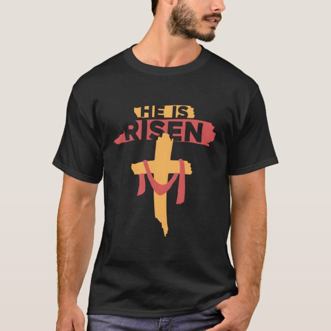 Camiseta Se Levanta Pascua Cristiana (Anverso)