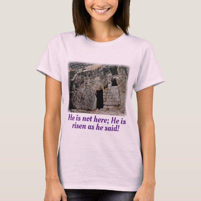 Camiseta Se levanta una tumba vacía (Anverso)