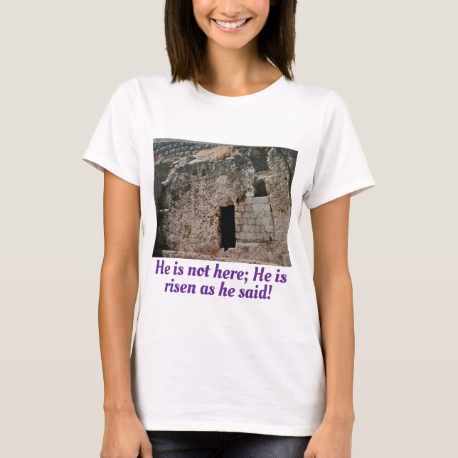 Camiseta Se levanta una tumba vacía (Anverso)