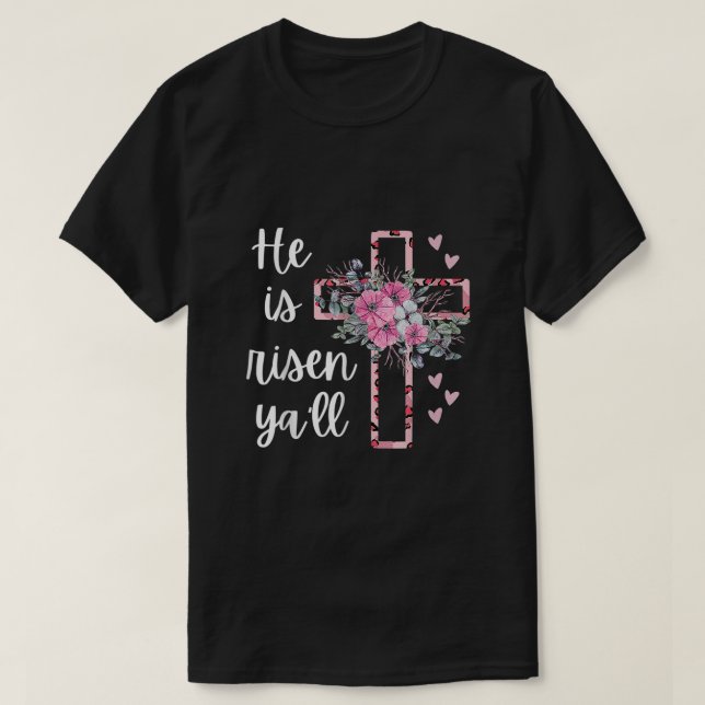 Camiseta Se levanta Yall Cheetah Cross Christian Faith Hap (Diseño del anverso)