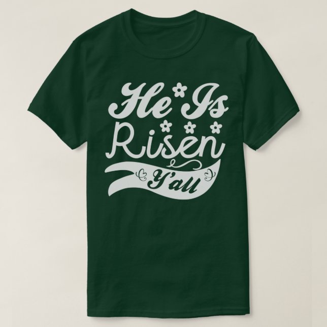 Camiseta Se Levanta Yall Feliz Día De Pascua (Diseño del anverso)