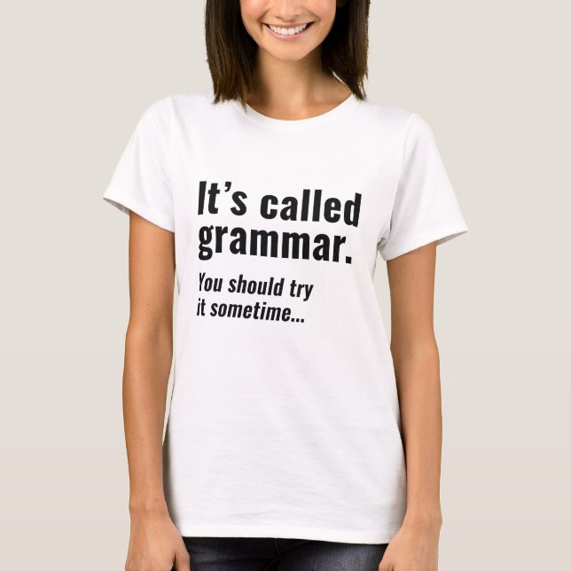 Camiseta Se llama gramática (Anverso)