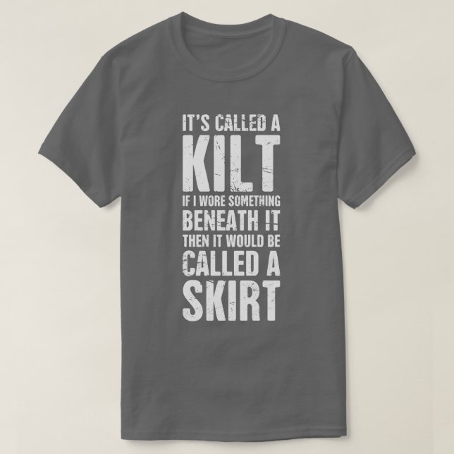 Camiseta Se llama Kilt (Diseño del anverso)