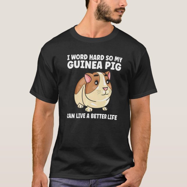 Camiseta Se lo digo muy fuerte a mi animal de cerdo guinean (Anverso)