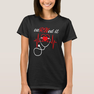 Camiseta Se lo ganó Enfermera de RN Graduación de Enfermerí