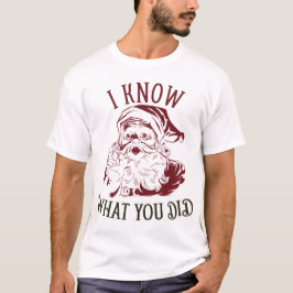 Camiseta Sé lo que hiciste Navidad Vintage