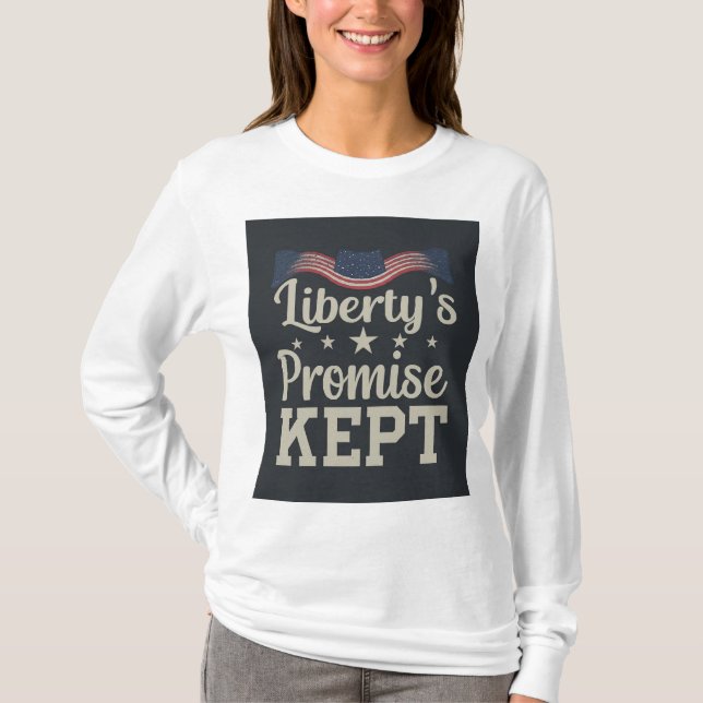 Camiseta Se mantiene la promesa de la libertad (Anverso)