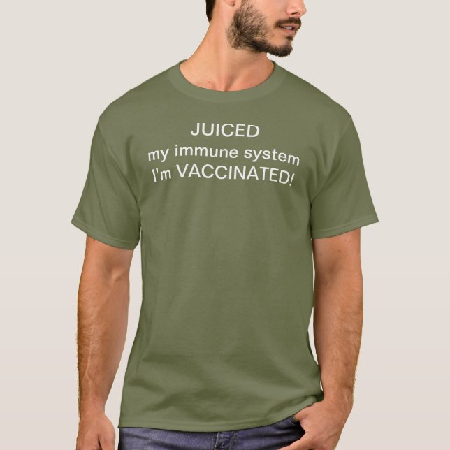 Camiseta Se me salpica mi sistema inmune estoy vacunado (Anverso)