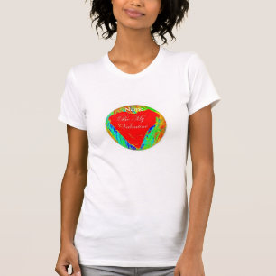 Camiseta Sé mi corazón rojo valentino