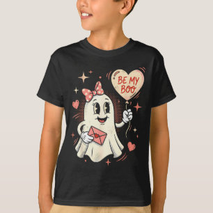 Camiseta Sé mi fantasma de corazón globo valentín carta de 