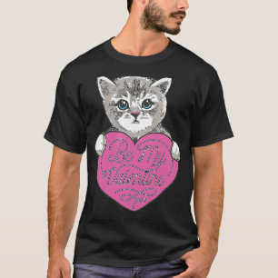 Camiseta Sé mi lindo gato de amor de San Valentín