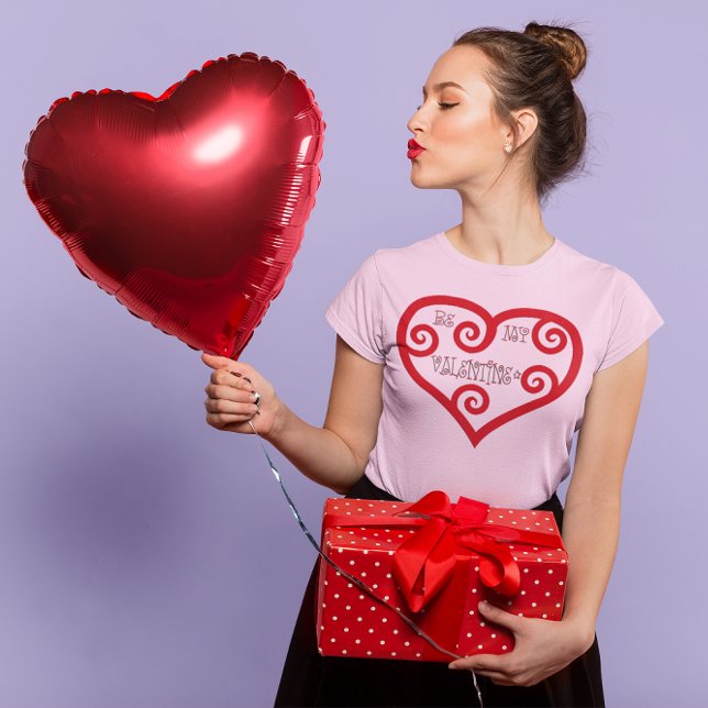 Camiseta Sé mi mujer de San Valentín (Be My Valentine Heart Women's T-Shirt)