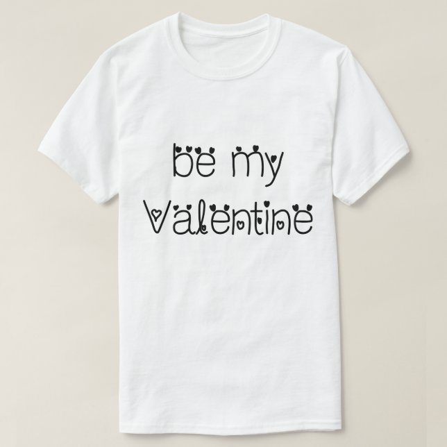 Camiseta Sé mi Valentín (Diseño del anverso)