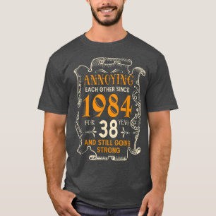 Camiseta Se Molestan Entre Sí Desde 1984 38 Años Boda Y