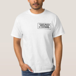 Camiseta ¡Se muestra tu privilegio blanco! ,las vidas negra