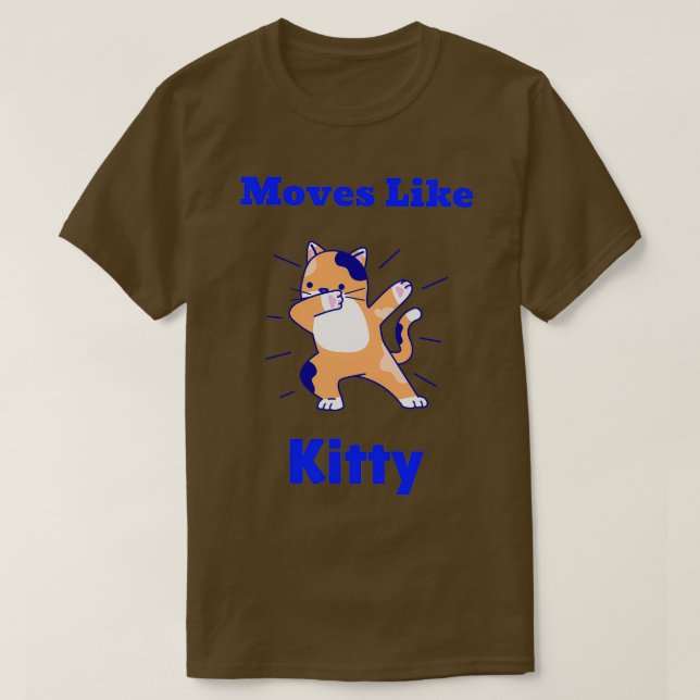 Camiseta Se Mueve Como Kitty (Diseño del anverso)