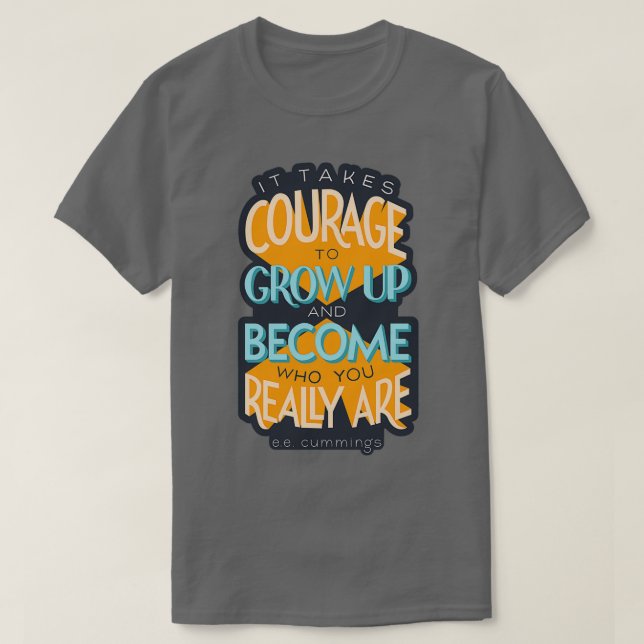Camiseta Se necesita Naranja de valor (Diseño del anverso)