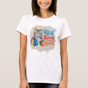 Camiseta Se necesita terapia de venta minorista de gatos di