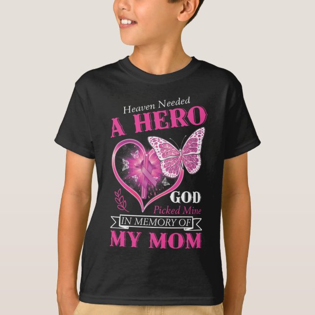Camiseta Se necesita un héroe que Dios recogió a mi mamá Pi (Anverso)