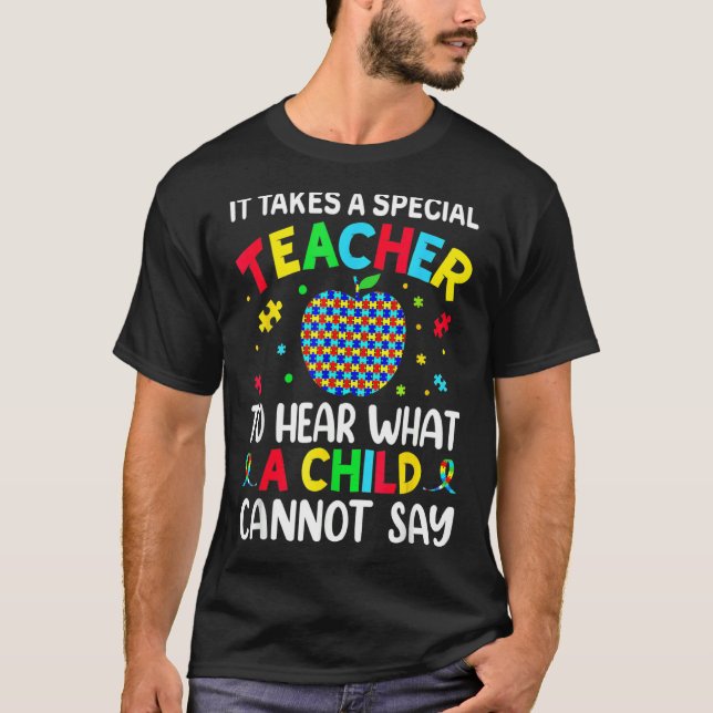Camiseta Se Necesita Un Profesor Especial Para Oír A Un Niñ (Anverso)