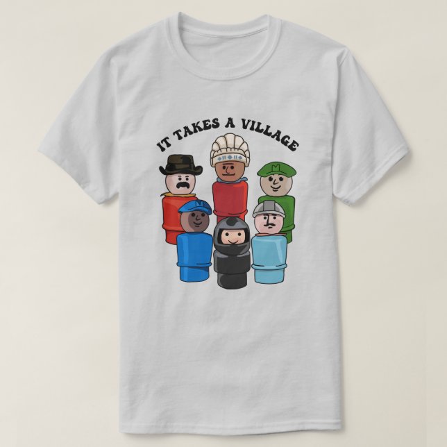 Camiseta Se Necesita Un Pueblo Pequeño (Diseño del anverso)