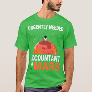 Camiseta Se necesita urgentemente un contador en el diseño