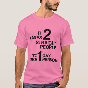 CAMISETA SE NECESITAN 2 PERSONAS HETEROSEXUALES