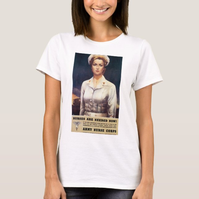 Camiseta ¡Se Necesitan Enfermeras Ahora! (Anverso)