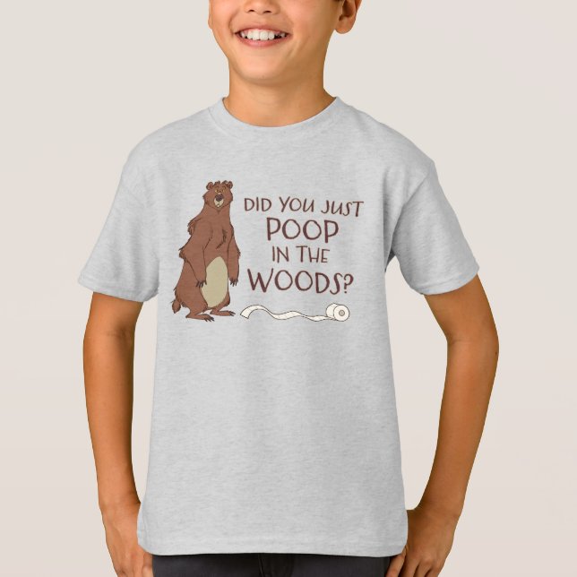 Camiseta ¿Se Ocupa Un Oso En El Bosque? (Anverso)