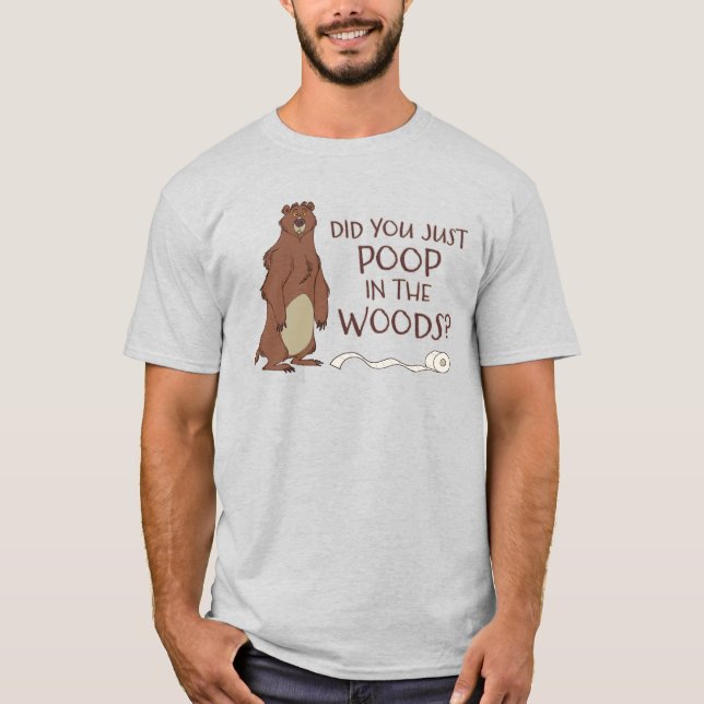 Camiseta ¿Se Ocupa Un Oso En El Bosque? (Anverso)