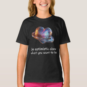 Camiseta Sé Optimista Acerca de Lo Que Quieres Ser
