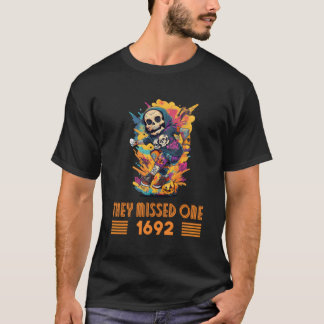 Camiseta Se Perdieron Uno 1692 - Joven Espalda De Esqueleto