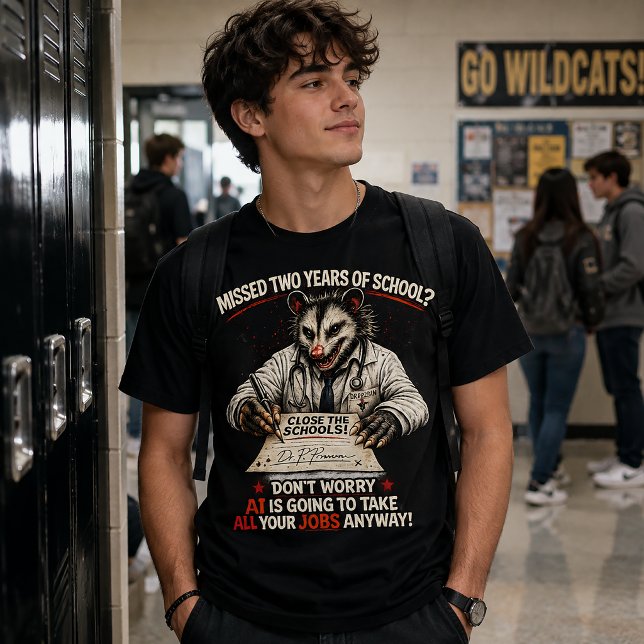 Camiseta ¿Se Perdió Dos Años De Escuela? (Subido por el creador)