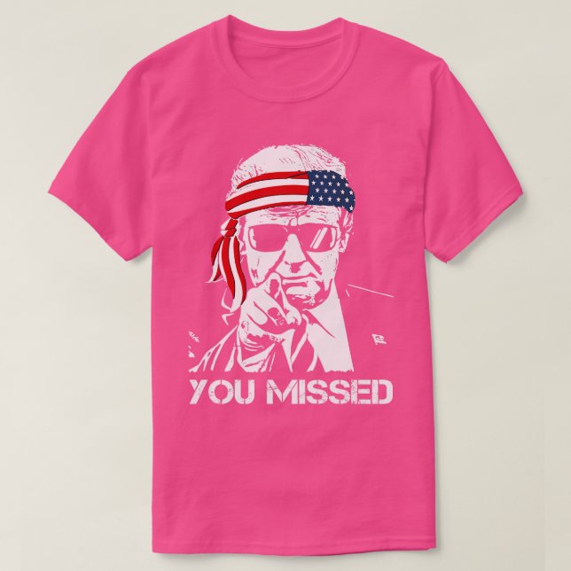 Camiseta Se perdió el intento de asesinato de 2024 (Diseño del anverso)