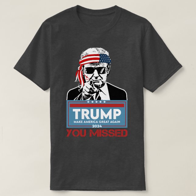 Camiseta Se perdió el intento de asesinato de 2024 1 (Diseño del anverso)