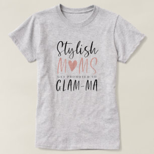 Camiseta Se Promociona A Las Madres Elegantes A mamáes Glam