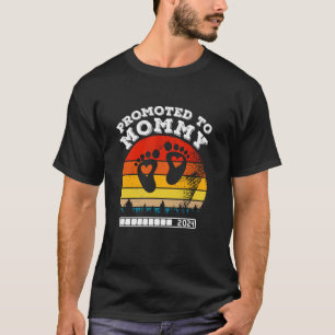 Camiseta Se promocionó a mamá 2024 cargando Chica infantil