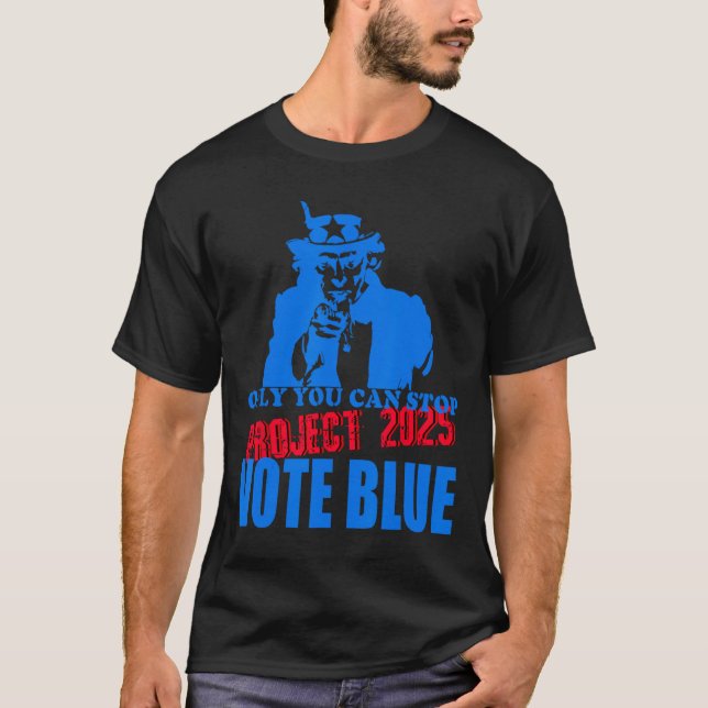 Camiseta Se Puede Detener El Proyecto 2025 Azul Votación An (Anverso)