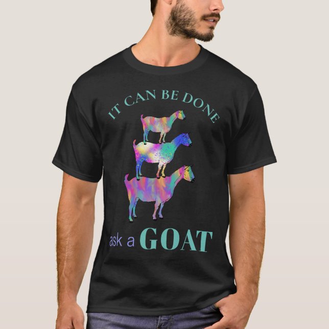 Camiseta Se puede hacer preguntar a una cabra diciendo grac (Anverso)