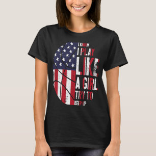 Camiseta Sé que juego como un baloncesto Chica para el básq