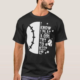 Camiseta Sé Que Juego Como Un Chica Intento Seguir Siete