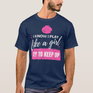 Camiseta Sé Que Juego Como Un Deporte De Curado De Hielo Ch