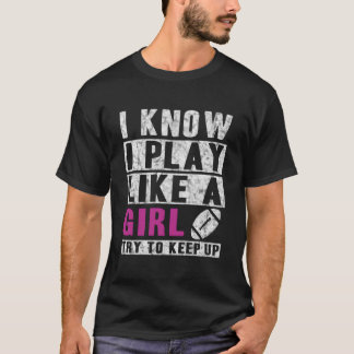 Camiseta Sé que juego como un fútbol intenta seguir el ritm
