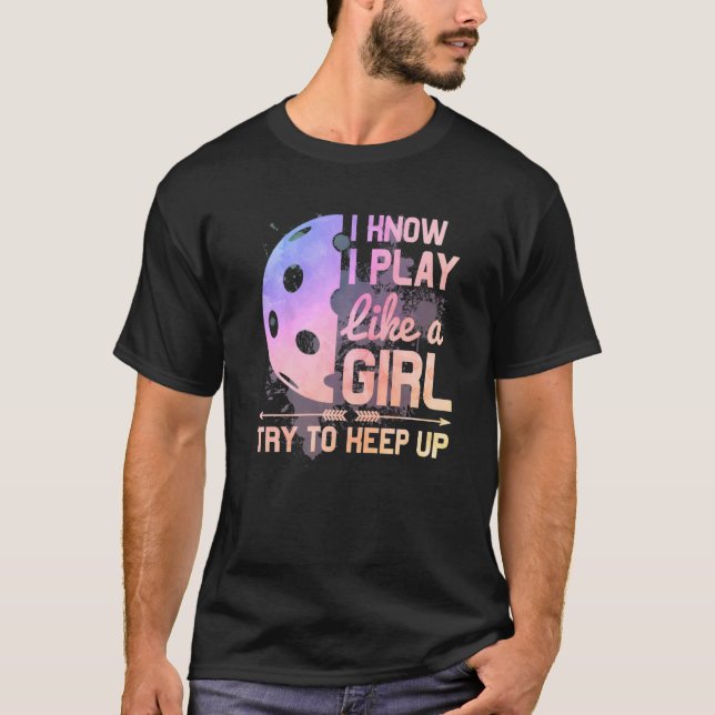Camiseta Sé Que Juego Como Una Acuarela De Bolas De Pollo C (Anverso)