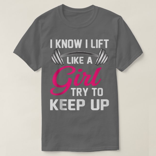 Camiseta Sé que levanto como una pesadilla divertida Chica  (Diseño del anverso)