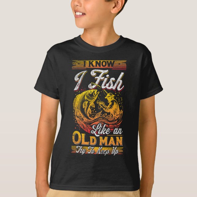 Camiseta Sé Que Pesco Como Un Viejo (Anverso)