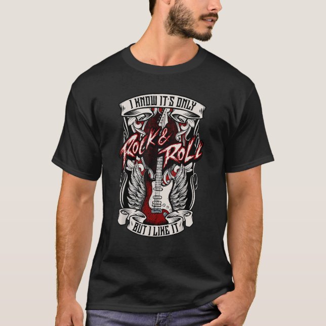 Camiseta Sé que sólo es rock and Roll pero me gusta Guita (Anverso)