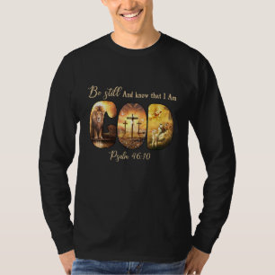 Camiseta Sé que soy Dios salmo 4610 cristianos
