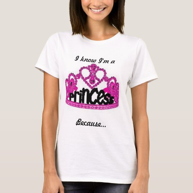 Camiseta Sé que soy princesa (Anverso)